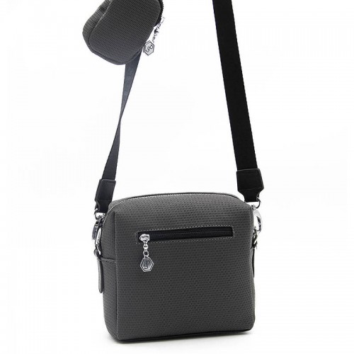 Cумка кросс боди серая SILVER & POLO 1038-38661