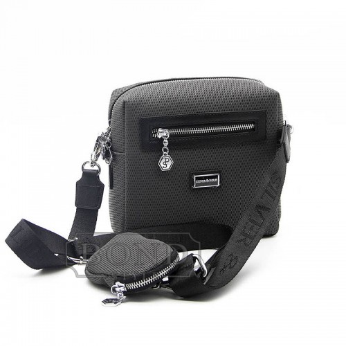 Cумка кросс боди серая SILVER & POLO 1038-38661
