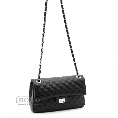 Cумка багет черная SILVER & POLO 1054-38708