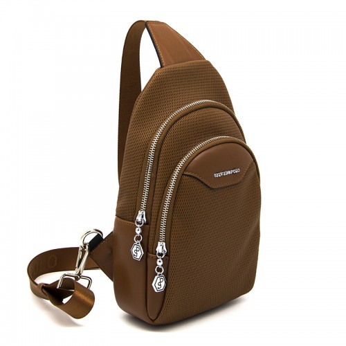 Монорюкзак (слинг) SILVER & POLO 959-33383 светло-коричневый